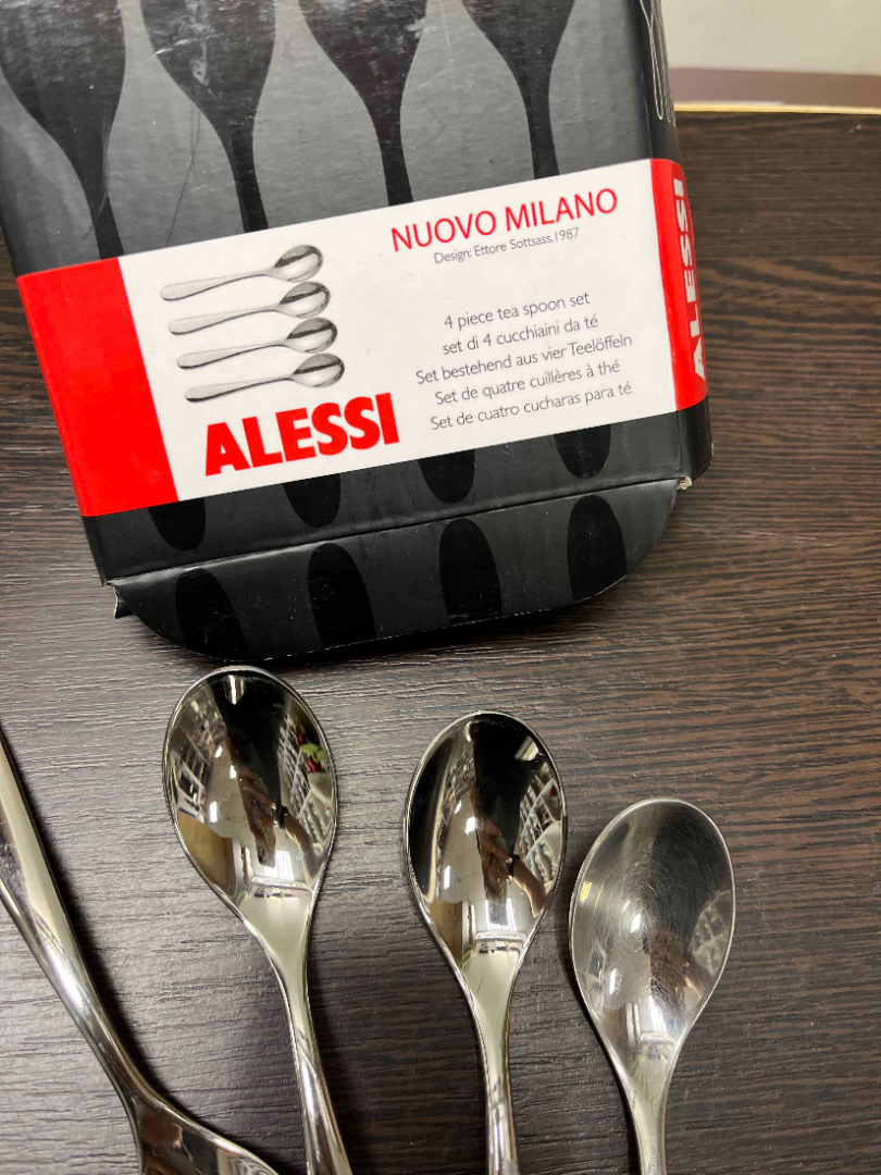 Ложки чайные Alessi (IKEA), нержавеющая сталь. В коробке 4шт. Цена за 4шт. Картинка 5